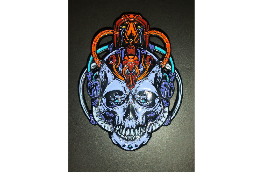 Demon Slayer 3D Skull Enamel Pin (OG)